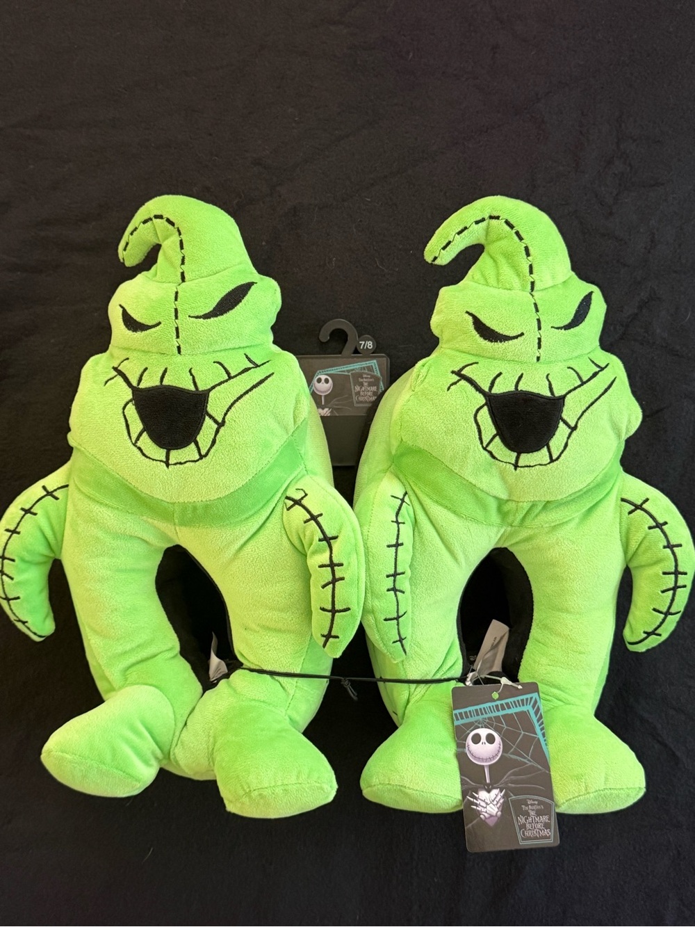 The Nightmare Before Christmas Oogie Boogie Plush Slippers 7/8
